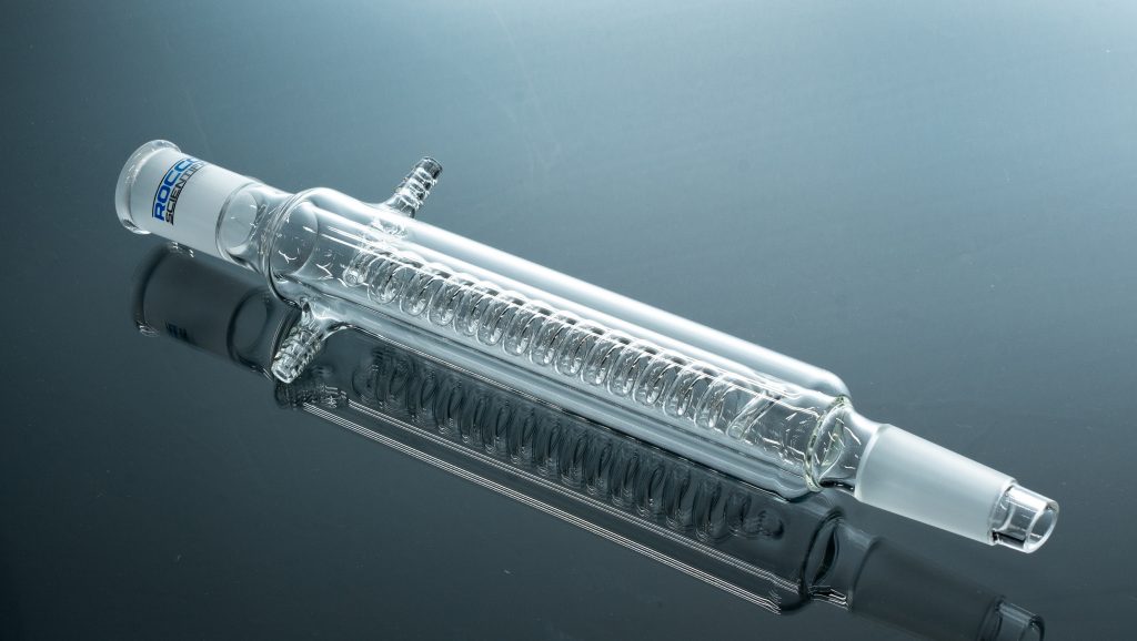 Double Cooling Coil Condenser Rocco Scientific Laboratory Glassware