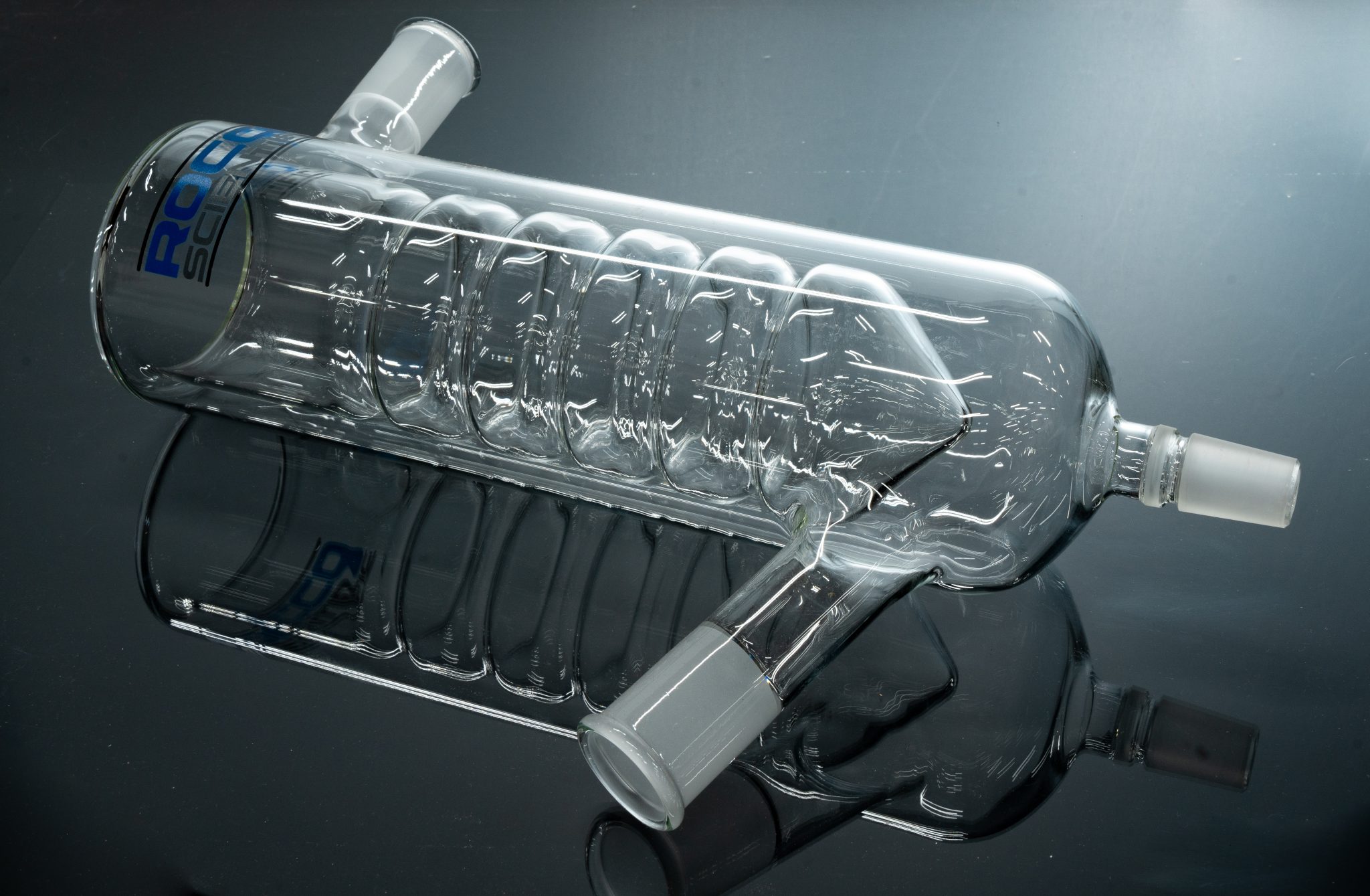 Angled Full Bore Cold Trap Rocco Scientific Laboratory Glassware